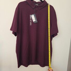 NWT VRST Men's XXL Burgundy Plum Golf Shirt a handsome, preppy shirt